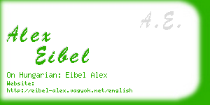 alex eibel business card